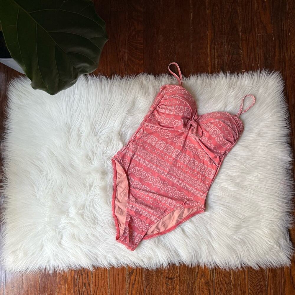 Robin Piccone Terracotta Boho One Piece Swimsuit NWOT